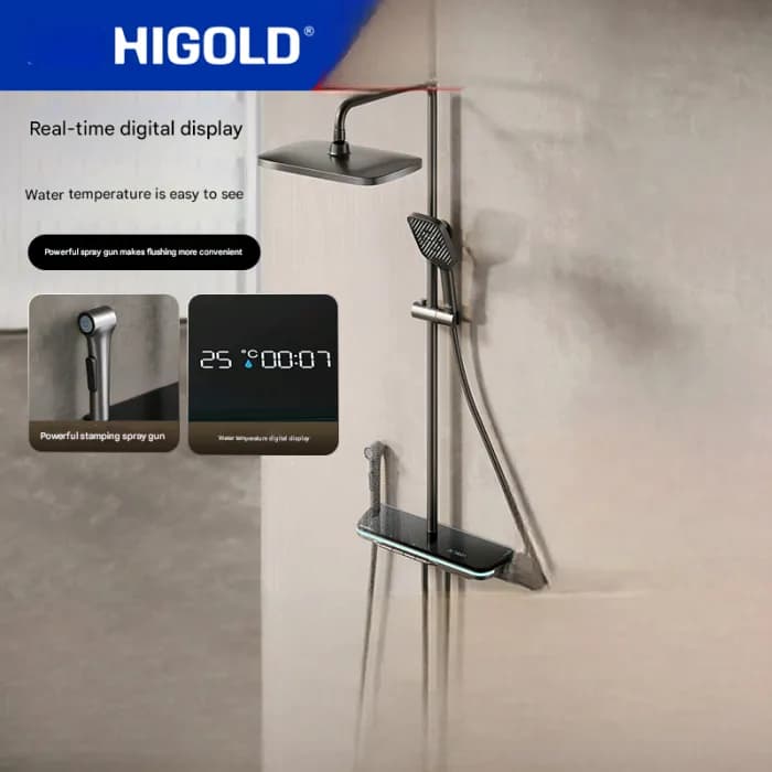 Pametni tuš komplet Xiaomi HIGOLD AS16 z digitalnim zaslonom in ambientalno osvetlitvijo