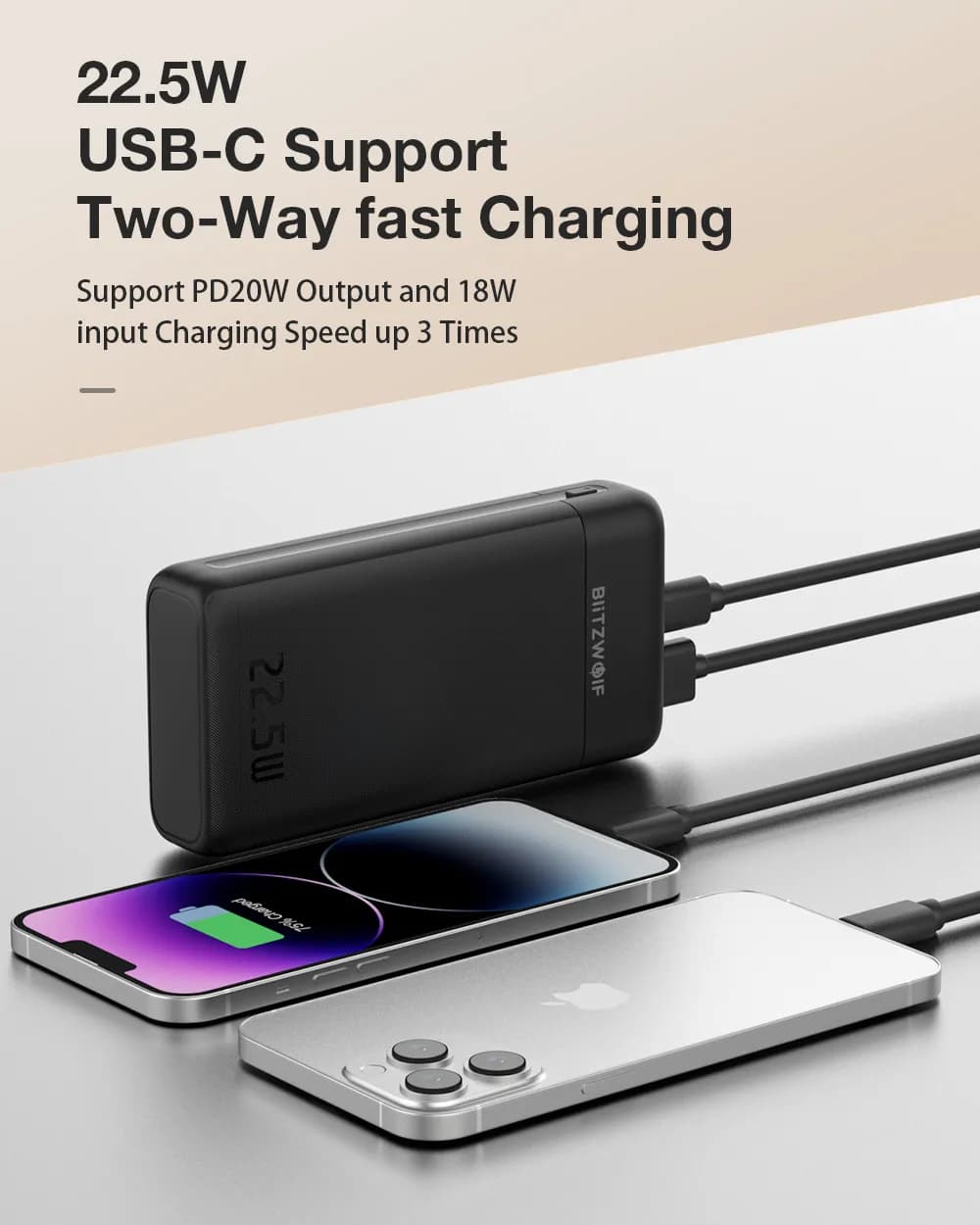 BlitzWolf BW-P22 prenosna baterija 20000mAh