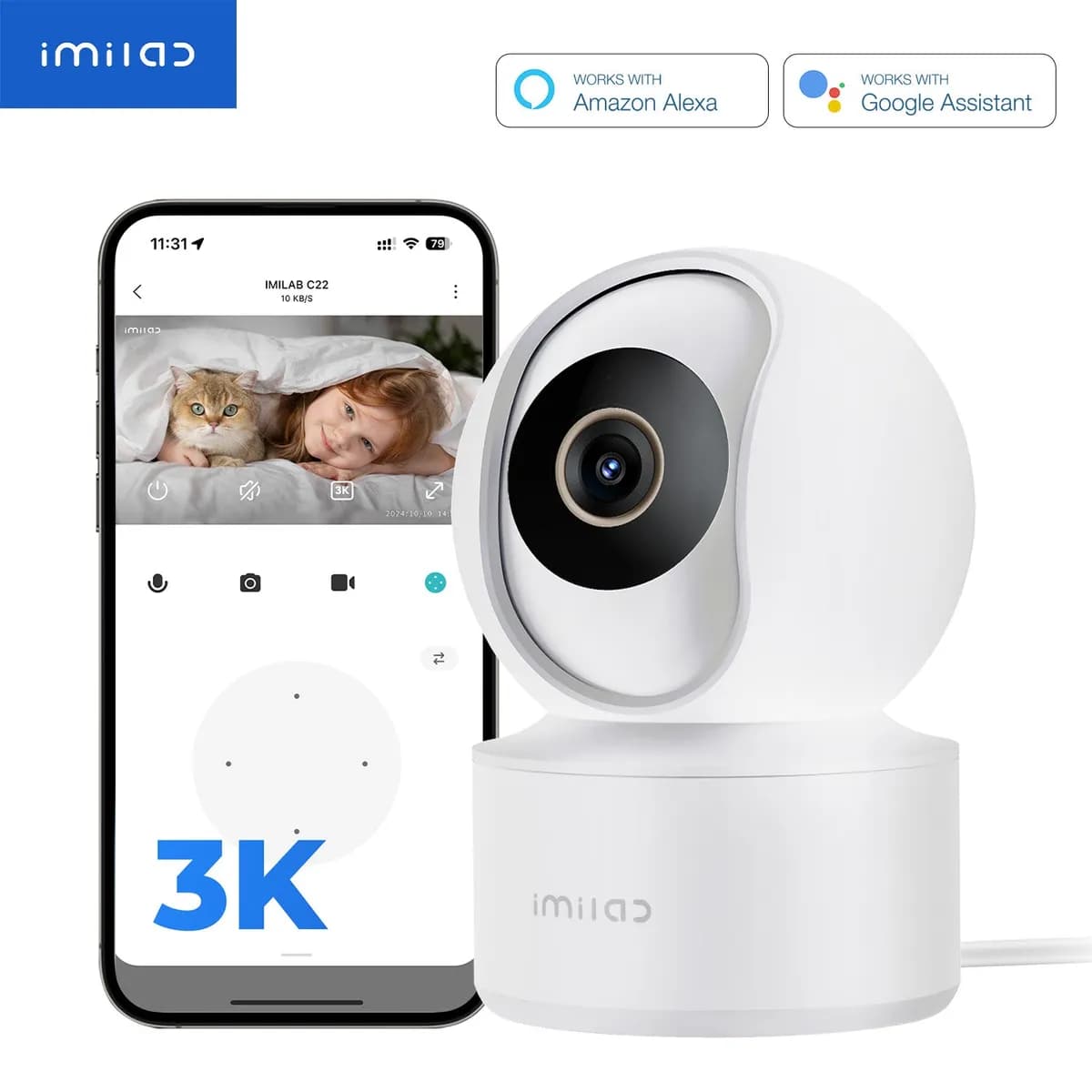 IMILAB C22 notranja nadzorna kamera 25 EUR