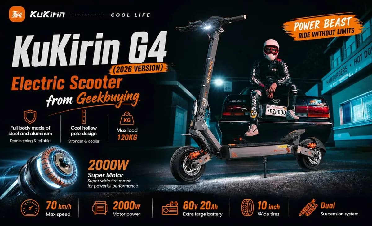 KuKirin G4 Upgraded električni skiro (2026)