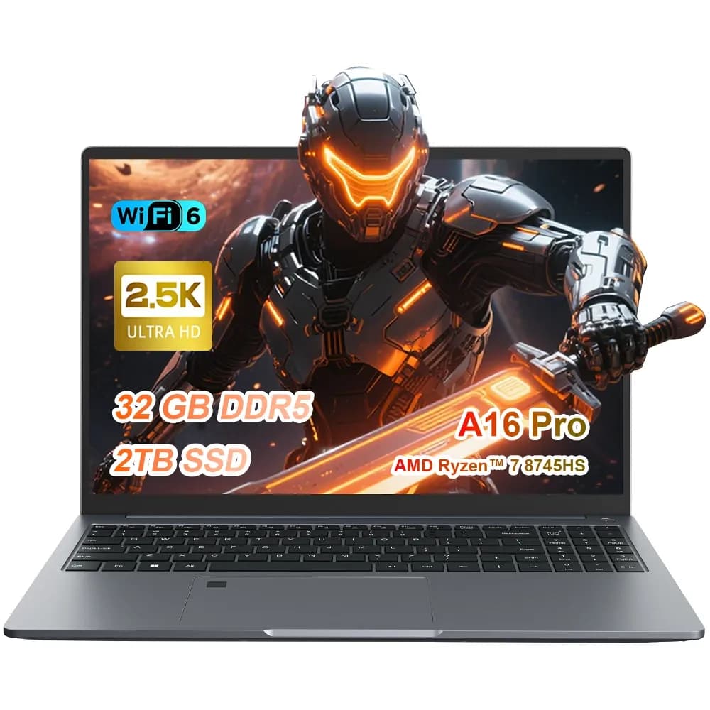 Ninkear A16 Pro prenosnik 2.5K 120Hz 16 Inch AMD Ryzen 7 8745HS 8 Core 16 Threads 32GB DDR5 2TB SSD